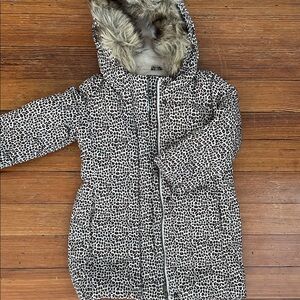 GAP Kids Leopard Print Puffer Jacket 5